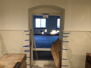 Doorway looking in to new lecture hall