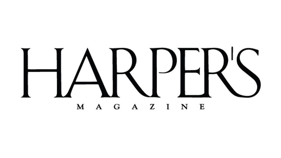 Harper's magazine logo; links to news story