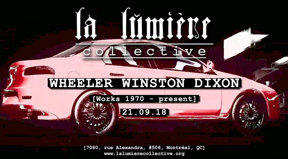 Promotional poster for Dixon's show in Montreal