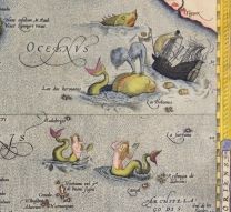 Renaissance illustration of sea monsters in the East Indies