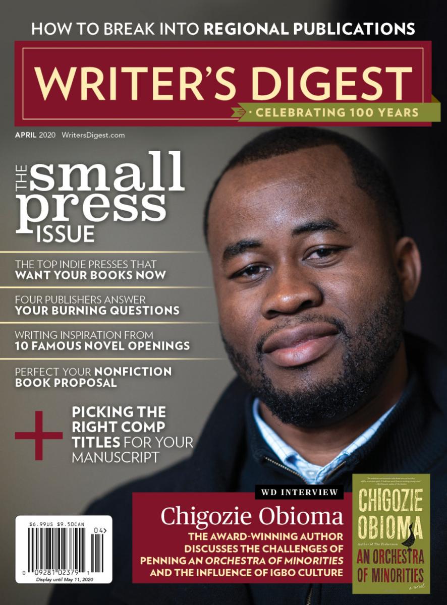 Cover of WRITER'S DIGEST featuring Chigozie Obioma