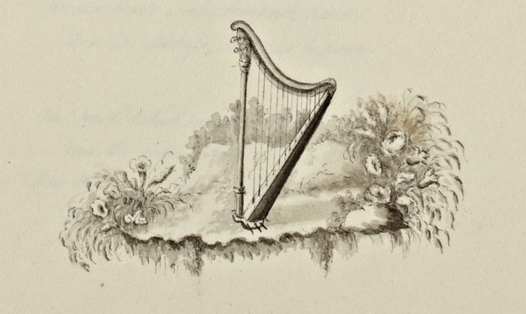 Mary Tighe's illustration of a harp