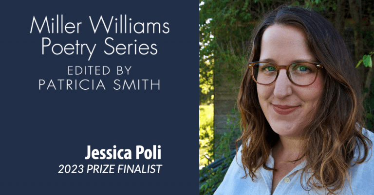 Jessica Poli and the Miller-Williams Prize logo