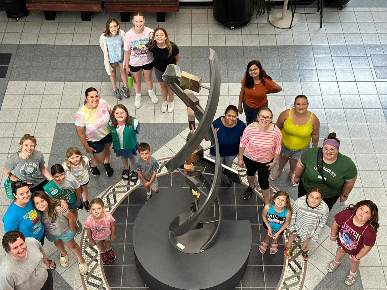 Dr. Katarzyna Glowacka's lab hosted an event with 12 Girl Scouts from across Nebraska.
